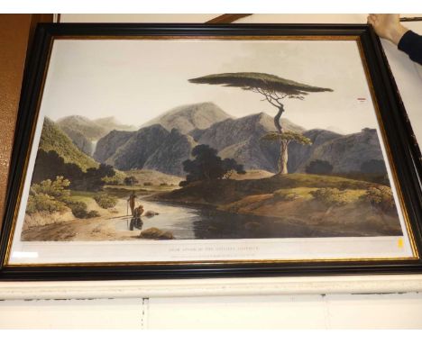 After Thomas &amp; William Daniell - Near Atoor, in the Dindigul District, reproduction colour print, 76 x 106cmModern reprin