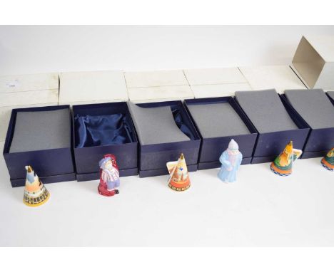 Group of boxed Royal Worcester wares including Morning River, Art Deco snuffer, candle sniffer toddy, candle snuffer budge, B