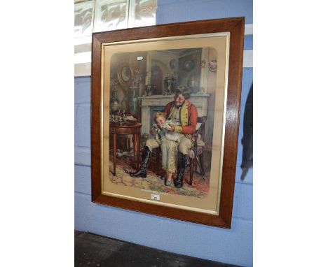Vintage Pears advertising print 'Little Bobs', oak framed and glazed, 80cm high