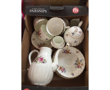 A Royal Worcester Roanoke coffee pot, teapot, part tea/coffee service 