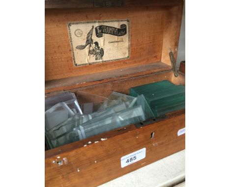 A box of carriage clock glasses 