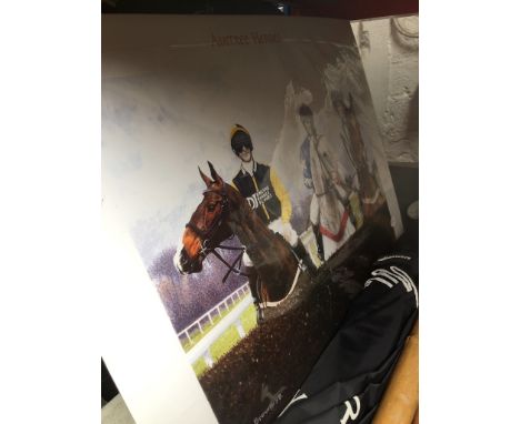 "Aintree Heroes" ltd edition print, signed by all 3 jokeys ( T. Jenks, G. Bradley, B. Powell ). 
