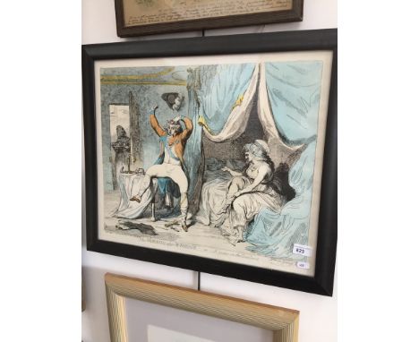 After Plenipo Georgy Fecit, 'The Morning after Marriage or a Scene on the Continent', Coloured print 1933/2500, 50cm x 42cm, 