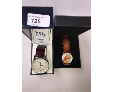 Two boxed wristwatches including a yachting watch and a Timex Whinne The Pooh 