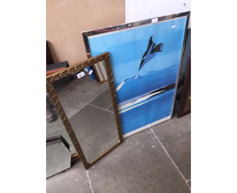Mirror and a print 