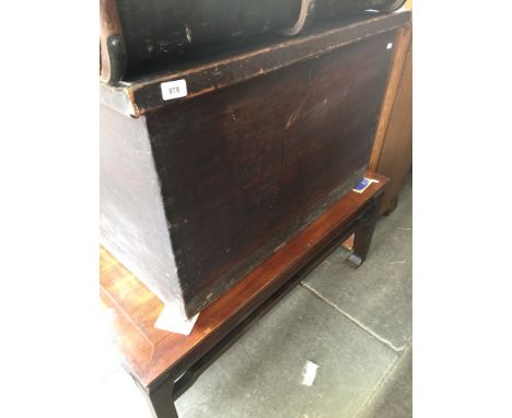 An old stained pine trunk 