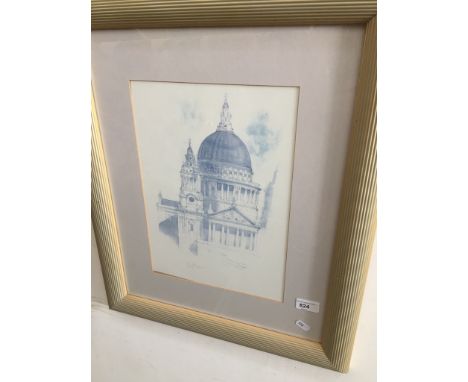 Kim Skovgaard, 'St. Pauls, London', Ltd. edition print 74/750, 25cm x 35cm,  framed and glazed. 