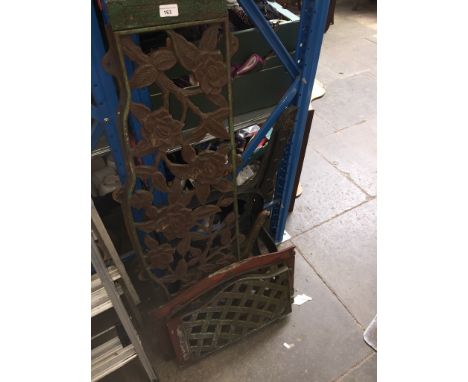 Garden bench parts - 3 arms, back and 2 sides. 