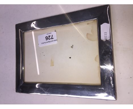Silver photoframe with oak back 