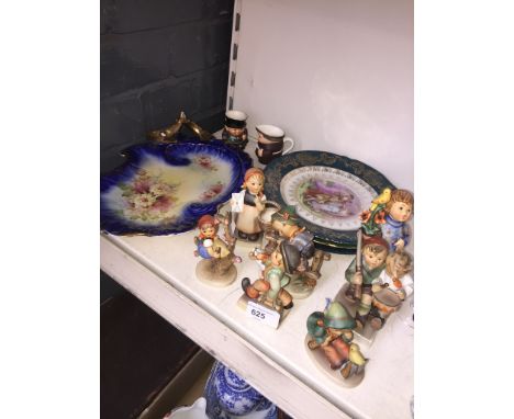 9 Goebel items including 7 Hummel figures, plates etc. 