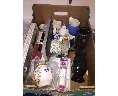 Collectables including Swedish glass, Goebel, and Galileo thermometer 