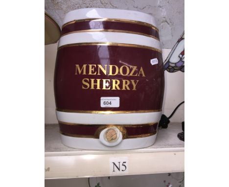 A Mendoza Sherry ceramic decanter - Vitreous China 