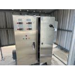 stainless steel 2 door electrical silo control panel