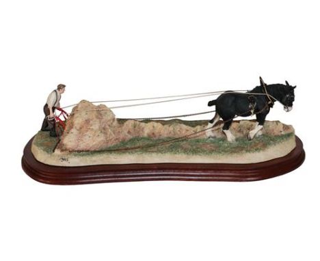 *  Border Fine Arts 'A Clean Sweep' (Standard edition), model No. B0591A by Ray Ayres, limited edition 540/950, on wood base,