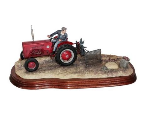 *  Border Fine Arts 'Lifting The Pinks' (International B250 Tractor), model No. B0219 by Ray Ayres, limited edition 955/1750,