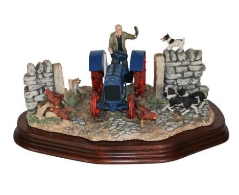 *  Border Fine Arts 'New Technology Arrives Today' (Fordson Tractor), model No. JH46 by Ray Ayres, limited edition 1075/1250,