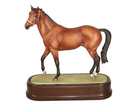 Royal Worcester 'Nijinsky', model No. RW3893 by Doris Lindner, limited edition 378/500 on wooden plinth, with framed certific