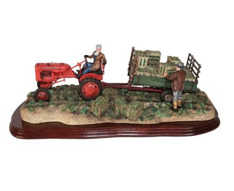 *  Border Fine Arts 'Cut and Crated' (Allis Chalmers Tractor), model No. B0649 by Ray Ayres, limited edition 1462/2001, on wo