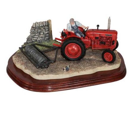 *  Border Fine Arts 'Turning with Care' (Nuffield Tractor), model No. B0094 by Ray Ayres, limited edition 1508/1750, on wood 