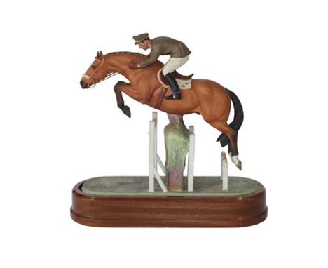 Royal Worcester 'Captain Raimondo D'Inzeo on Merano', model No. RW3745 by Doris Lindner, limited edition 270/500, with certif
