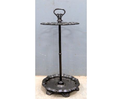 19th century style cast metal stick stand.    