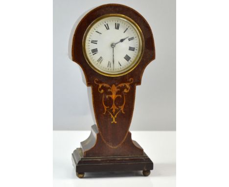 Early 20th century mahogany cased mantel clock 27cm  .    