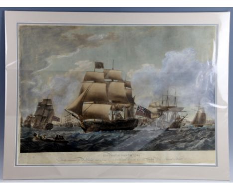 After R Dodd, His Majesty's Ship Victory under the command of a Vice Admiral, sailing from Spithead with his division of a Gr