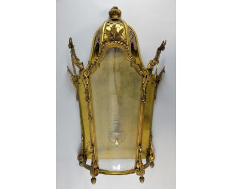 French ormolu hall lantern 76cm x 46cm