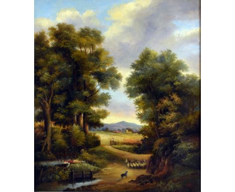 W Rodd, after John Constable, The cornfield, oil on canvas, signed and dated 1903 76cm x 63cm.    