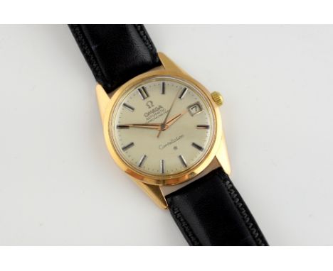 Omega gentlemans 18ct Gold cased  Constellation automatic chronometer , the circular dial fitted with batons, gold hands , ce