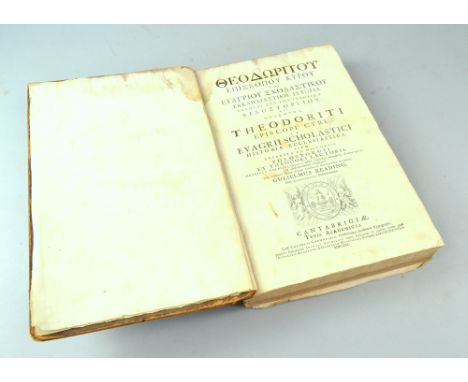 Cornelius Crownfield, Theodoriti Episcopi Cyri et Evagrii Scholastici Historia ecclesiastica. Item excerpta ex Historiis phil