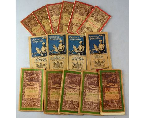 20th Century British Ordnance Survey maps mostly linen backed approximately 500.    