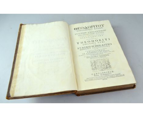 Theodoriti episcope cyri et evagrii scholastici historia ecclesiastica item excerpta ex Historiis Phlostorgii et Theodori Lec