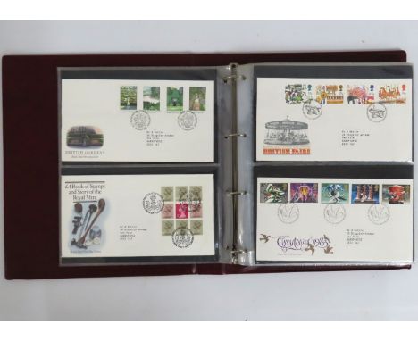 A Royal Mail album of first day covers, approx. 70, 1980's