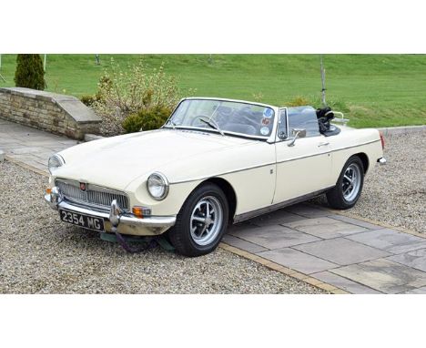 ~ 1970 MGB 1.8 Registration number: 2354 MG Date of first registration: 18 03 1970 VIN number: GHW5196564G Engine number: 18G