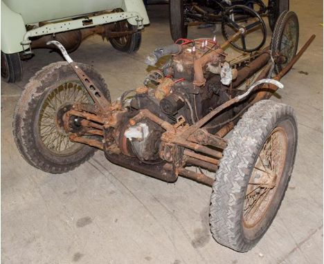 ~ 1936 BSA Tricycle Rolling Chasis and Engine. Registration number: COG 155. Date of first registration: 10 08 1936. VIN numb