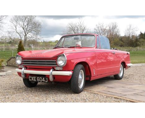 1970 Triumph Herald 13/60 Registration number: CXE 604J Date of first registration: 07 09 1970 VIN number: GE73285CV Engine n