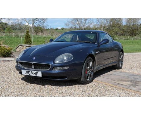 ~ 2004 Maserati Cambiocorsa 4.2 Coupe Registration number: J16 MMF (cherished number) Date of first registration: 14 04 2004 