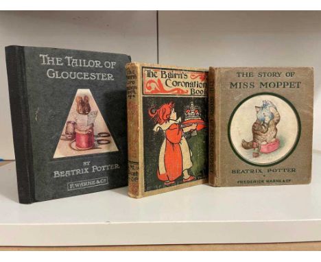 POTTER (Beatrix) The Story of Miss Moppet, first edition in book form [1916], F. Warne, no date, pictorial endpapers, origina