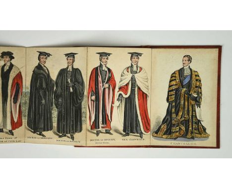 The Costumes of the Members of the University of Cambridge. London: H. Hyde no date circa 1830, 16mo, with 47 figural subject