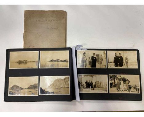 Cyprus, Greece and The Holy Land, ink manuscript journal entitled ‘Notes of a Holiday in Cyprus by H.M. Hardcastle 1885', giv