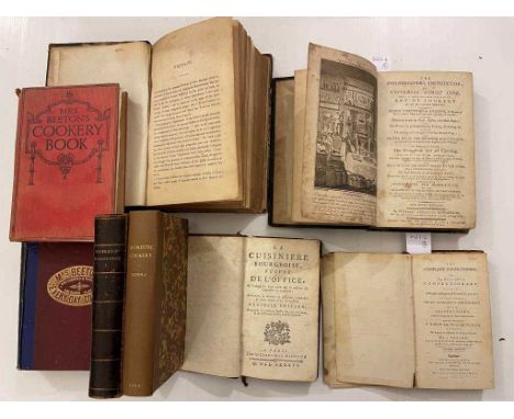 Cookery. [NUTT (Frederick)] The Complete Confectioner, 2nd edition, London: for the Author 1790, 12mo, half title, 10 plates 