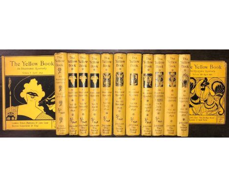 The Yellow Book, An Illustrated Quarterly, vols I to XIII (1894-97), small 4to, illustrations, general light foxing and spott