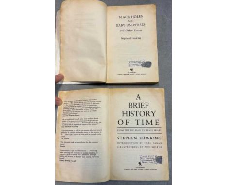 HAWKING (Stephen) A Brief History of Time, 1995, Bantam Books paperback edition; Black Holes and Baby Universes, 1994, reprin