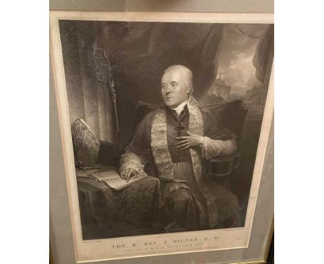 Cardinals and Popes. Collection of portrait prints and engravings of English Cardinals and clerics, including:John Milner, pr