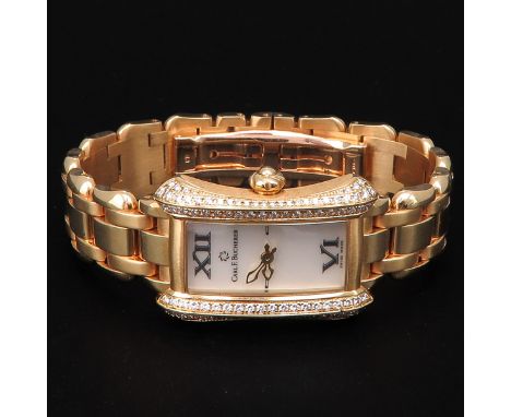 Alacria model, 10.228, Mother of Pearl dial set with 100 brilliant cut diamands.