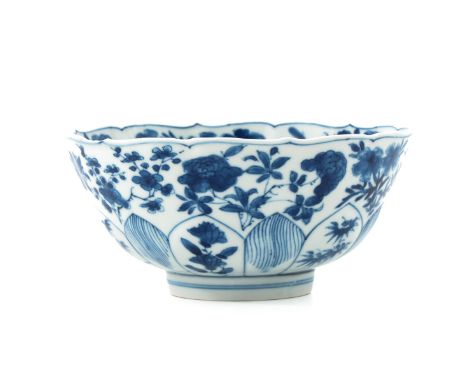 Floral decor, Kangxi Mark and Period, 15 cm. in diameter.