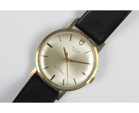 A gentlemans 9ct gold Rolex Tudor Prince Rotor self winding wristwatch, with guarantee dated 16/6/73, in original case and bo