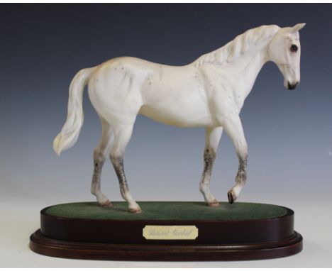 A Royal Doulton model of Desert Orchid, on oval base, 22cm