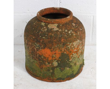 A weathered terracotta rhubarb forcer - height 35cm